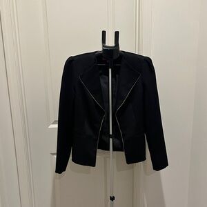 Nine & Co. Black Women's Open-Front Blazer